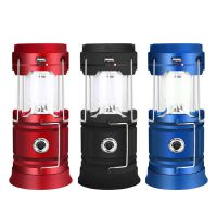 Solar Camping Lantern Powerful Flashlight 18650 Battery Torch Work lamp Emergency Outdoor Waterproof Lighting for Tent Fishing