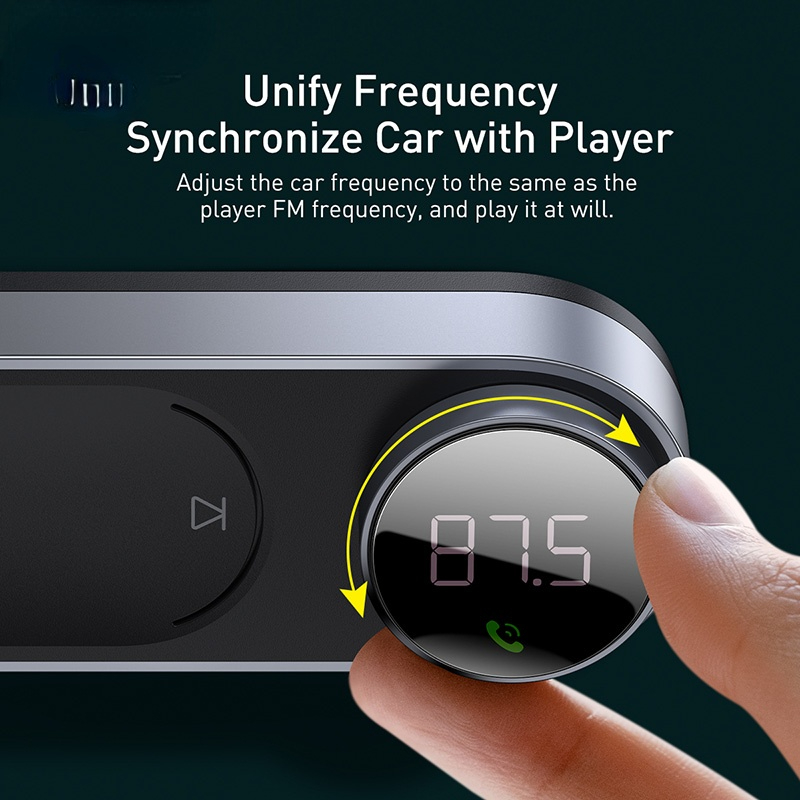 Solar Car FM Transmitter Bluetooth 5.0 Wireless Handsfree FM Modulator USB Car Charger Aux Bluetooth Audio MP3 Player