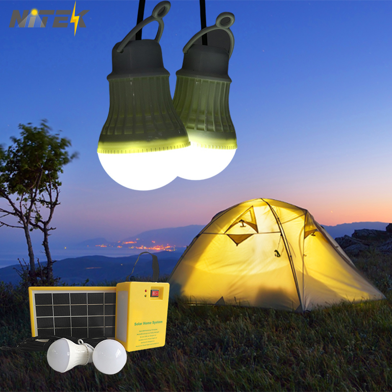 Solar Panel Home Lighting System Solar Portable Camping Light Mini Solar Battery Storage Kit Emergency Light For Power Outage