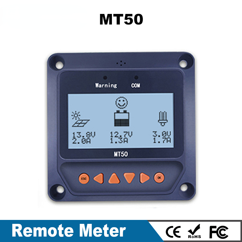 Solar Remote Meter Display MT50 For MPPT Solar Charge Controller Tracer-AN Tracer-BN TRIRON XTRA ViewStar-AU BN Series