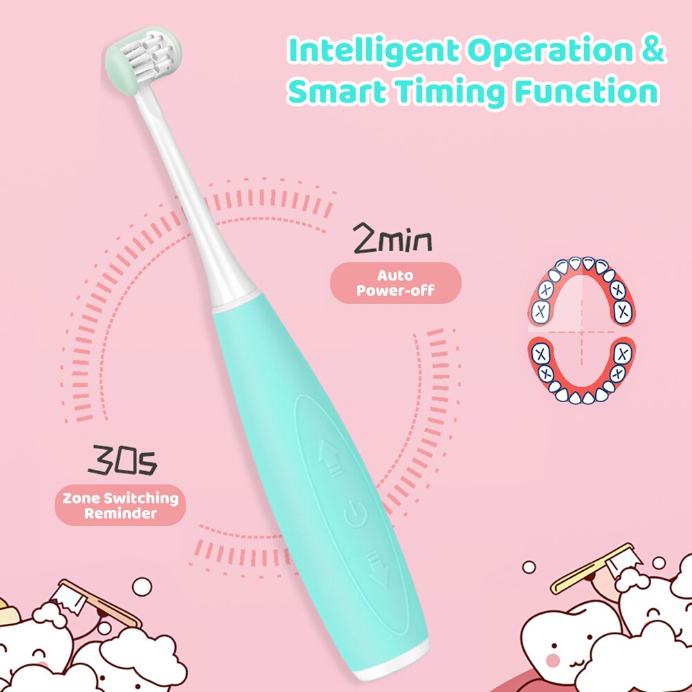 Electric Soft Tooth Brush Sonic Children'S Toothbrush Electrical For Kids Electric Brush Teeth Children Ultrasonic Tooth Cleaner