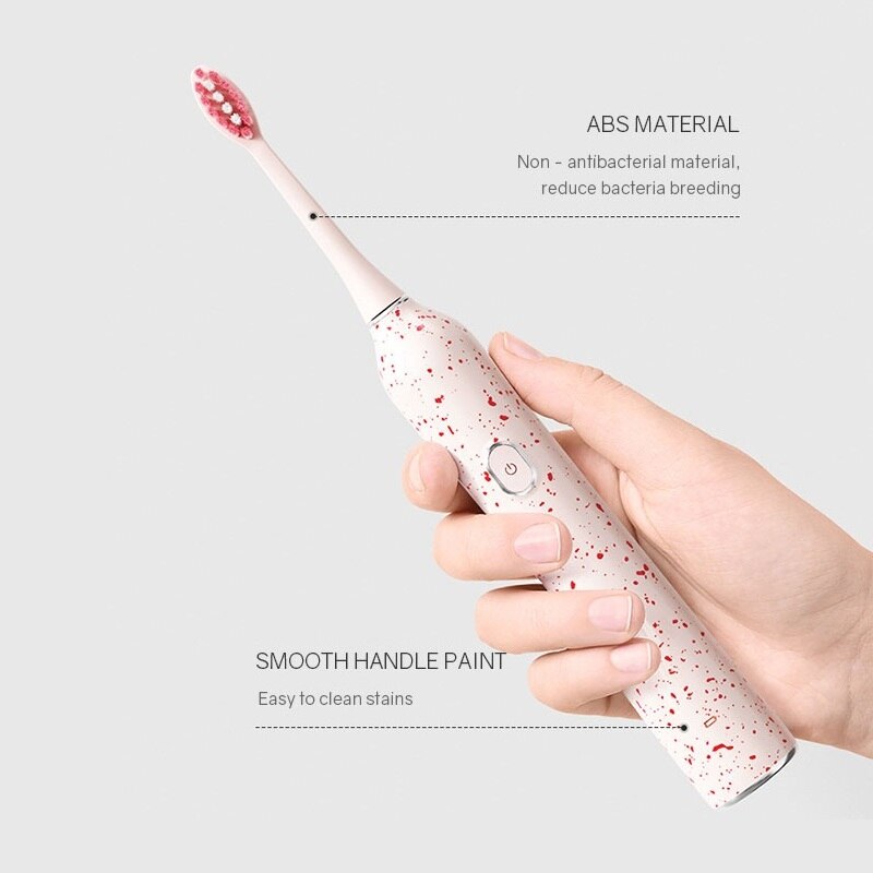 Smart Ultrasonic Sonic Electric Toothbrush IPX7 Waterpoof Cordless USB Rechargeable Toothbrush Automatic Tooth Brush Kit