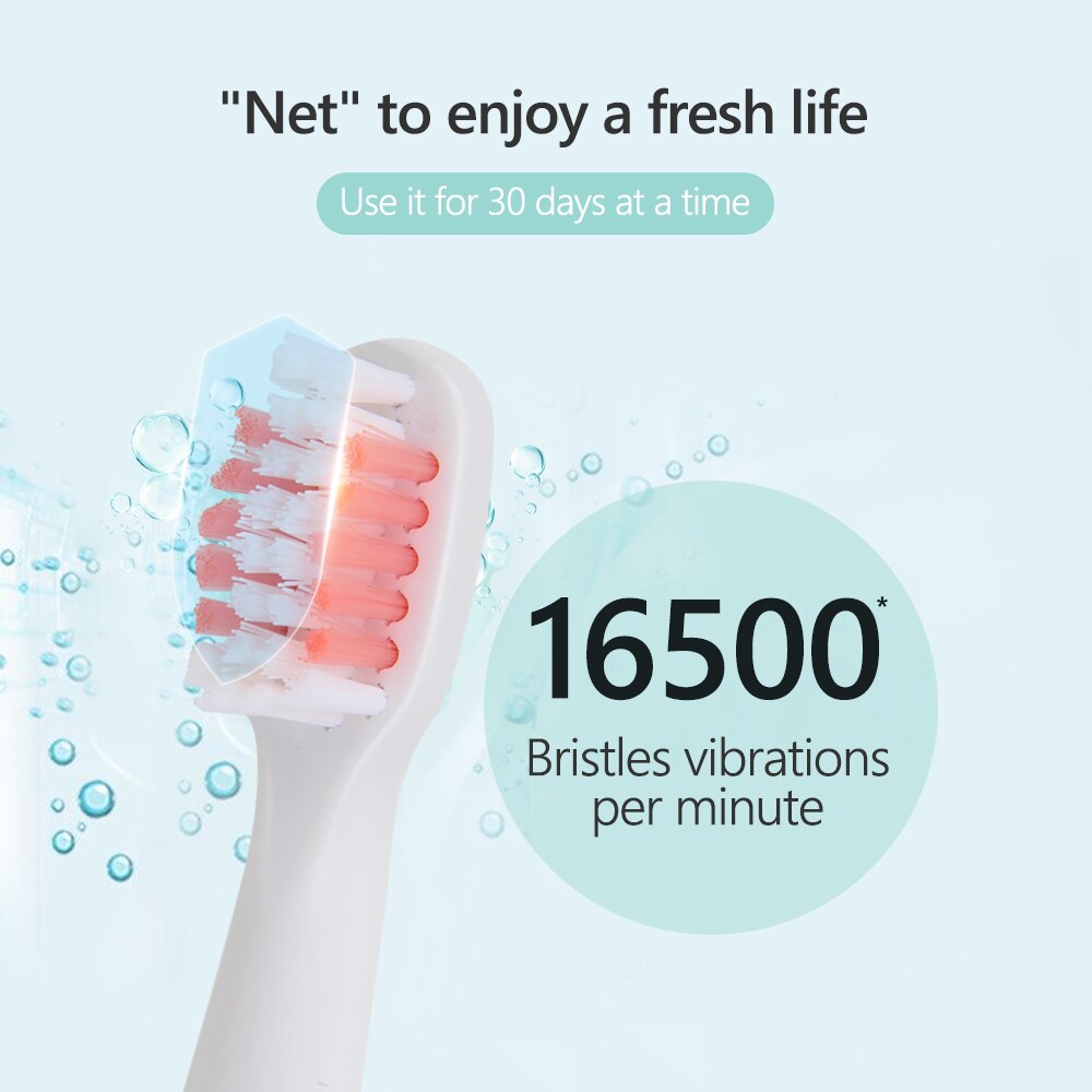 Sonic Electric Toothbrush  Adult Timer Brush 6 Mode USB Charger Rechargeable Tooth Brushes Replacement Heads Set Fast Charge