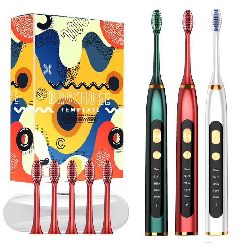 New Product Magnetic Levitation Smart Sonic Electric Toothbrush Adult Household Waterproof Soft Hair Rechargeable Toothbrush