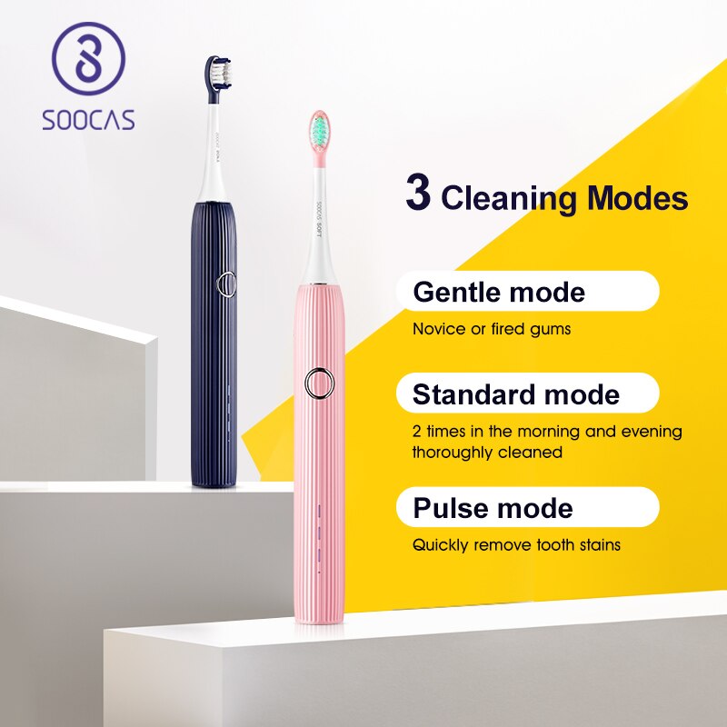 Sonic Electric Toothbrush Waterproof Tooth Brush Adult Ultrasonic Automatic ToothBrush USB Rechargeable Tooth Cleaning