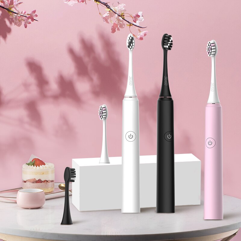 Sonic Electric Toothbrush S2 USB Rechargeable Upgraded Ultrasonic Travel Tooth brush Head  Whitening Best Healthy Gift