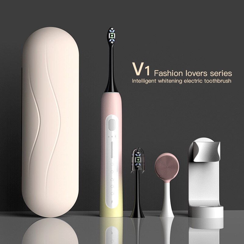 New Super Sonic Electric Toothbrushes For Adults Kid Smart Timer Whitening Toothbrush Ipx7 Waterproof Fast USB Charging