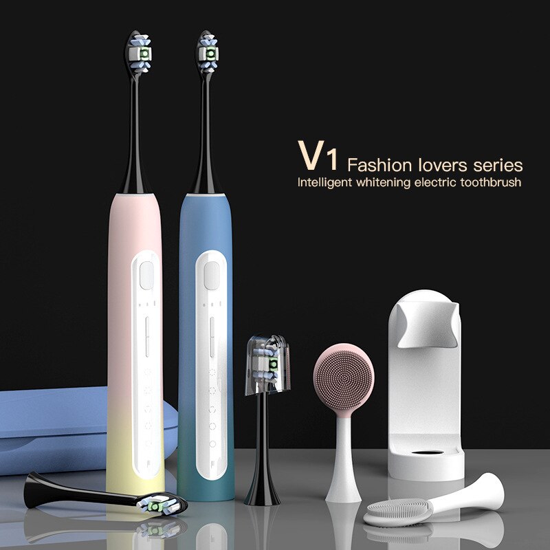 New Super Sonic Electric Toothbrushes For Adults Kid Smart Timer Whitening Toothbrush Ipx7 Waterproof Fast USB Charging
