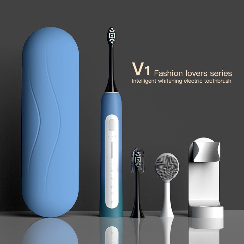 New Super Sonic Electric Toothbrushes For Adults Kid Smart Timer Whitening Toothbrush Ipx7 Waterproof Fast USB Charging