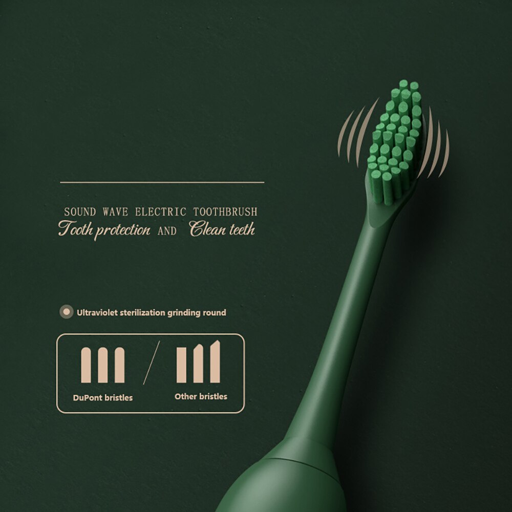 ML918 Sonic Electrical Toothbrush Magnetic Suspension Ultrasonic 5 Modes IPX7 Waterproof USB Rechargeable Teeth Brush 300-500mA