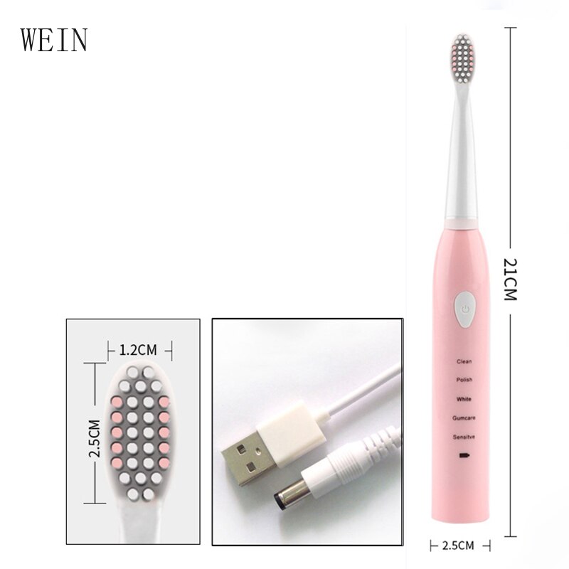 new sonic toothbrush kid electr electric toothbrush adult Waterproof Replaceable cepillo electrico Whitening Teeth Brush