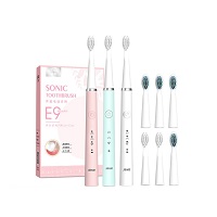 New Sonic Toothbrush Rechargeable Electric Toothbrush Upgraded Automatic Teeth Brush for Adult with 6 Brush Heads