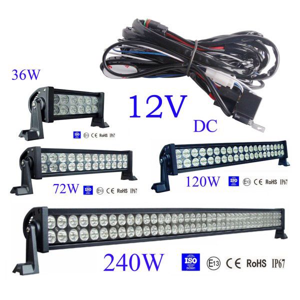 Spot/Flood LED Work Driving light Wiring Loom Harness 12V 40A Switch Relay Driving Light off road