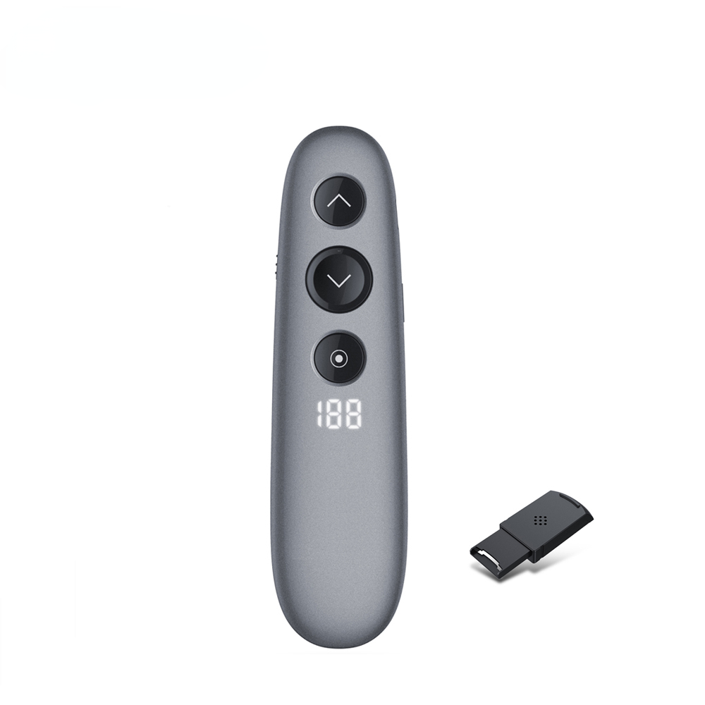 H100 Spotlight Wireless Presenter Remote with Air Mouse,TF card, PPT Powerpoint Laser Pointer Presentation for Meeting