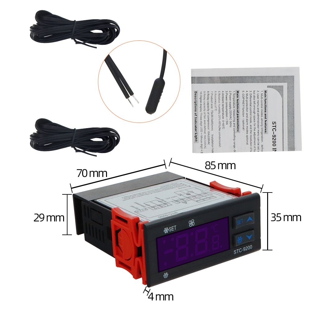 STC-9200 Micromputer temperature controller Thermostat Regulator Thermoregulator with refrigeration defrost fan alarm function