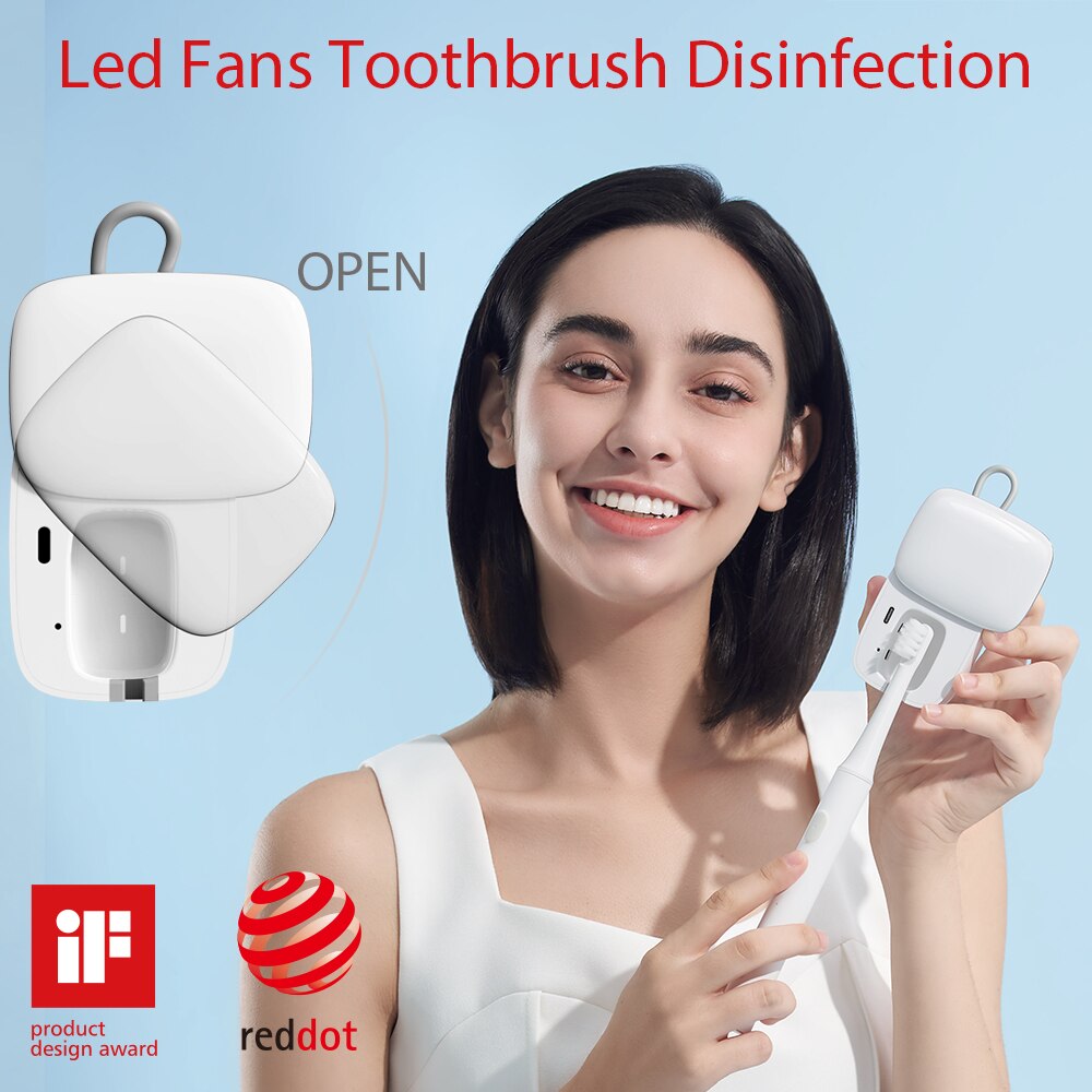 1 PCS UV Led Portable Toothbrush Disinfection Box Uv Toothbrush Sterilizer type-c Plug-In handed Sterilized Toothbrush Box