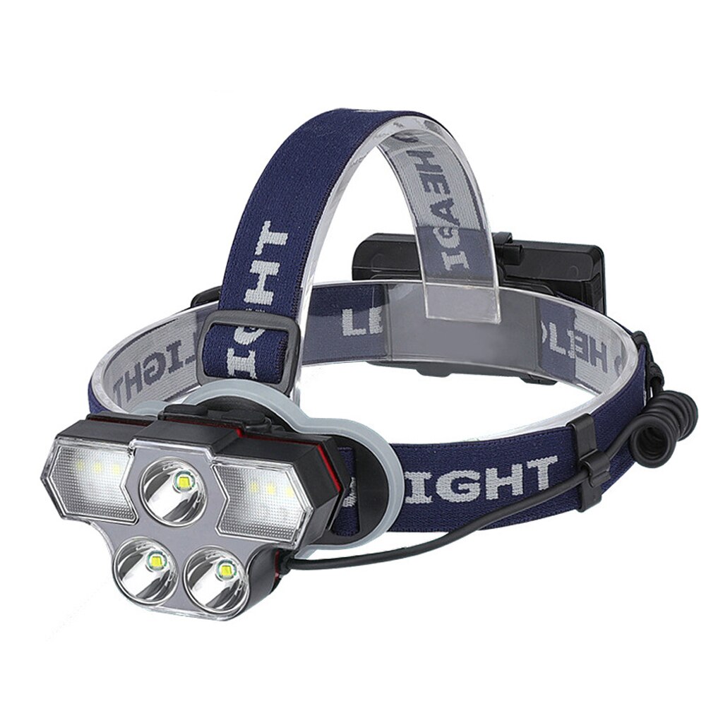 Strong Light 18650 Headlamp New T6 Outdoor Lighting Headlight USB Rechargeable Multifunctional LED Headlights IPX45 Waterproof