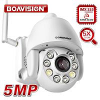 Super HD 5MP WIFI IP PTZ Camera Outdoor 5X Optical Zoom Mini PTZ Dome Wireless Camera Color Night Vision 60m Two Way Audio CamHi