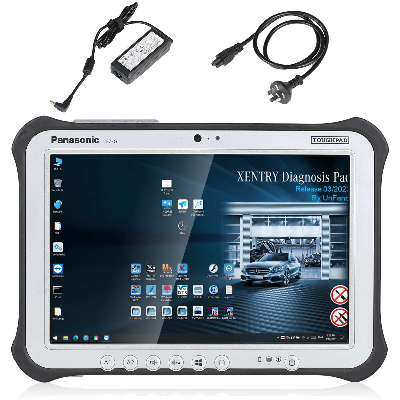 Super MB Pro M6+ Full Version BENZ & BMW 2 in 1 With Software Plus Panasonic FZ-G1 I5 Tablet Ready to Use
