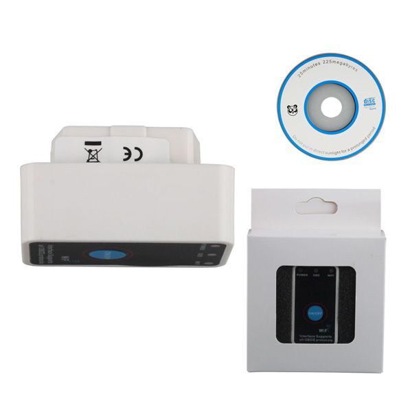 Super Mini ELM327 WiFi with Switch Work with iPhone OBD-II OBD Can Code Reader Tool