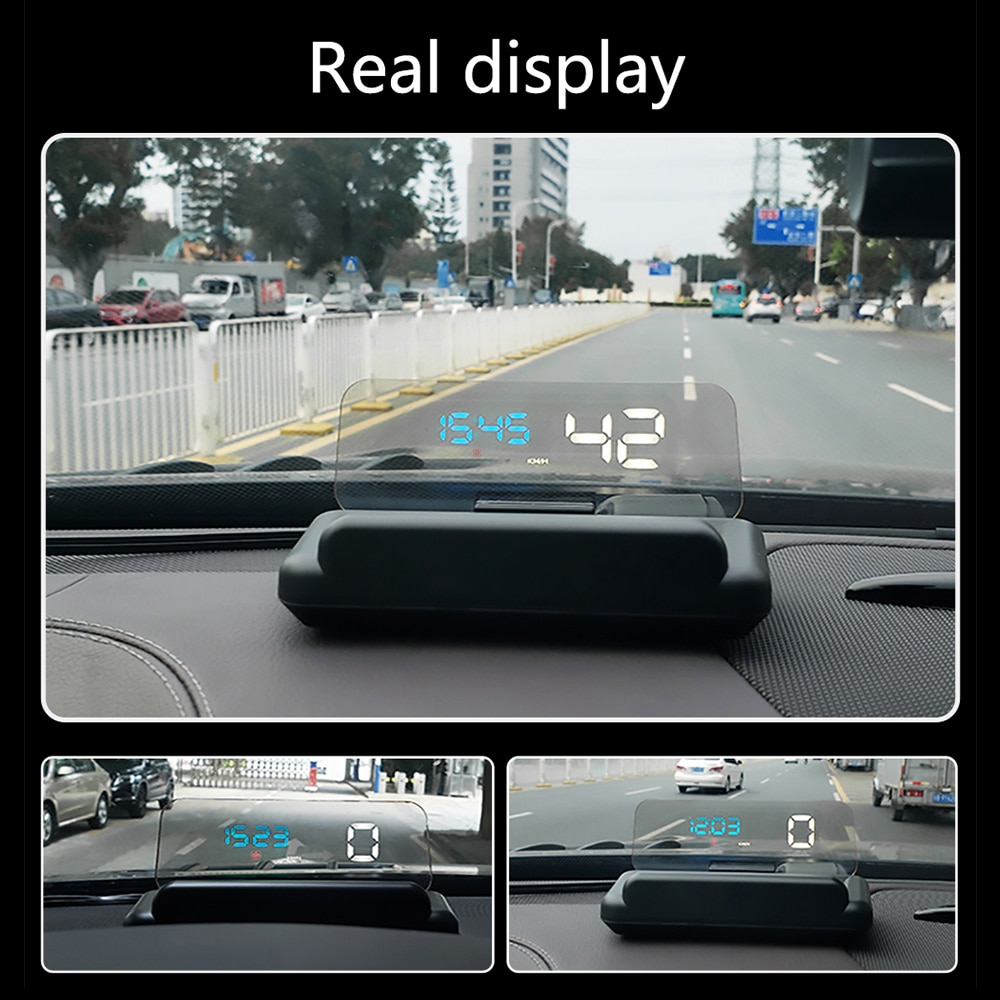 Universal T900 Mirror Car HUD  Car Head up display GPS Speed Projector Overspeed RPM Voltage Security Alarm Driving Computer