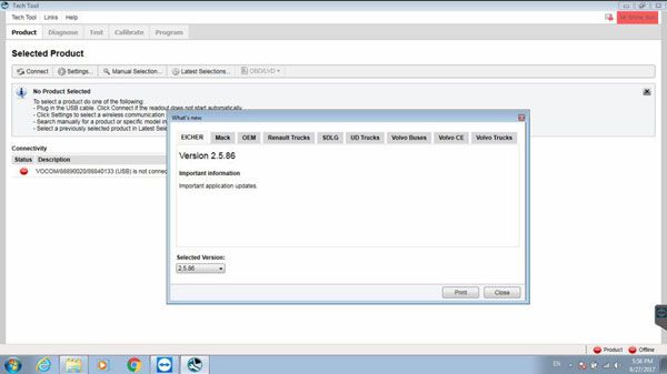 Volvo/Renault/Mack Premium Tech Tool PTT 2.5.87 (FH4-FM4) (With APCI+ Update) and Dev2tool Programming SoftwareTechtool 2.5.87 Development with Devtoo