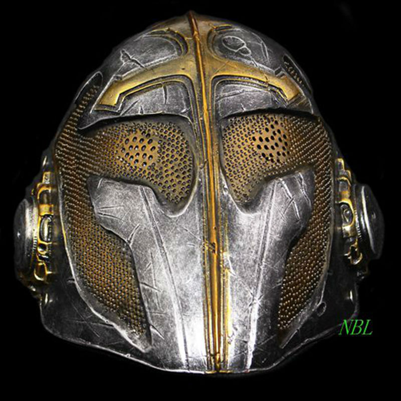 The Movie Tempel Riddaren Fighting Man Full Face Masks Halloween Cosplay Props Masquerade Scary Knights Templar Resin Mask