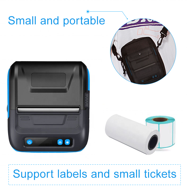 P29L Blue Tooth 80 MM Thermal 3 Inch Label Receipt Receiptmobile Portable Printer Direct Barcode Receipt Printer Oem