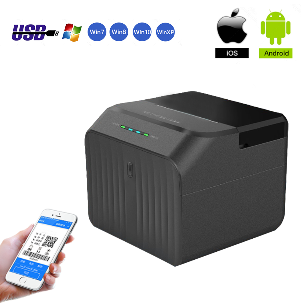 L58C P58D New Mini Desktop Pos Label/Receipt Thermal Printer 2inch /58mm Bluetooth Impressora Express Barcode принтер Impresora