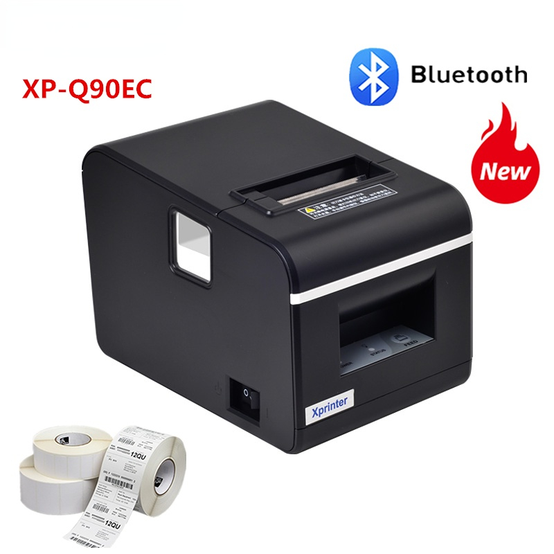 XP-Q90EC Thermal Receipt Printer Bluetooth POS Printer Print 20mm-58mm USB/LAN Bluetooth port