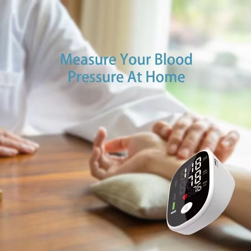 Infrared Thermameter +Automatic wrist Sphygmomanometer English voice broadcast Blood Pressure Monitor Heart rate Tonomet