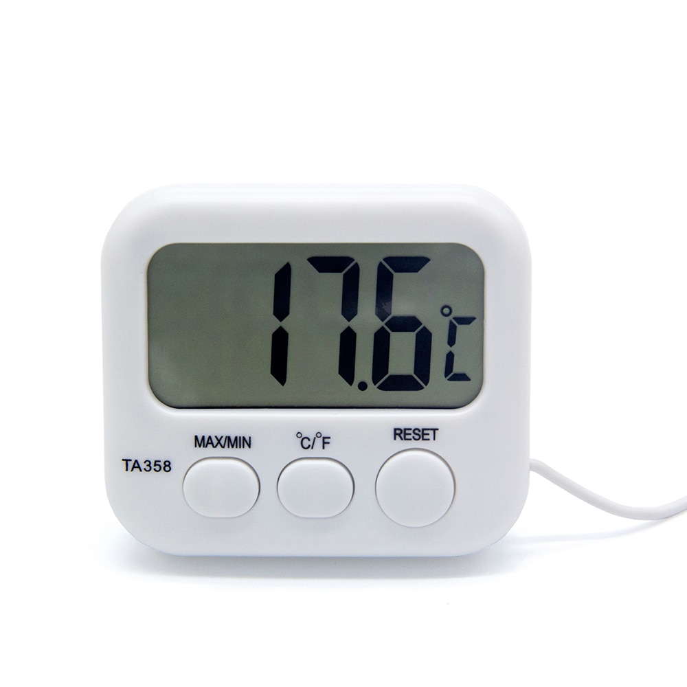 Thermometer Digital Thermo Temperature Meter TA358 with Probe Sensor CableRefrigerator Aquarium Kitchen Electronic LCD