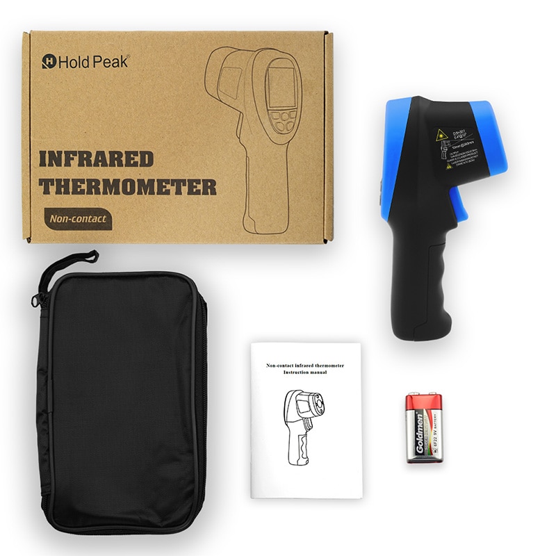 HP-1500 Thermometer Dual Laser Thermometer with Color LCD Screen -58℉~2732℉Non-Contact Temperature Gun, for Cooking/BBQ Casting