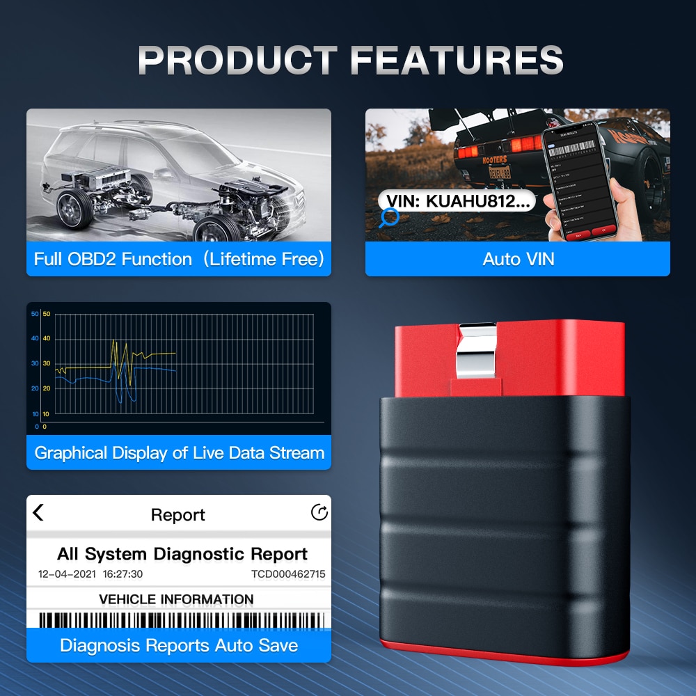 THINKCAR THINKDRIVER OBD2 Automotive Scanner Car Diagnostic Oil ABS EPB Reset Function EOBD OBD 2 Code Reader Scan Tools