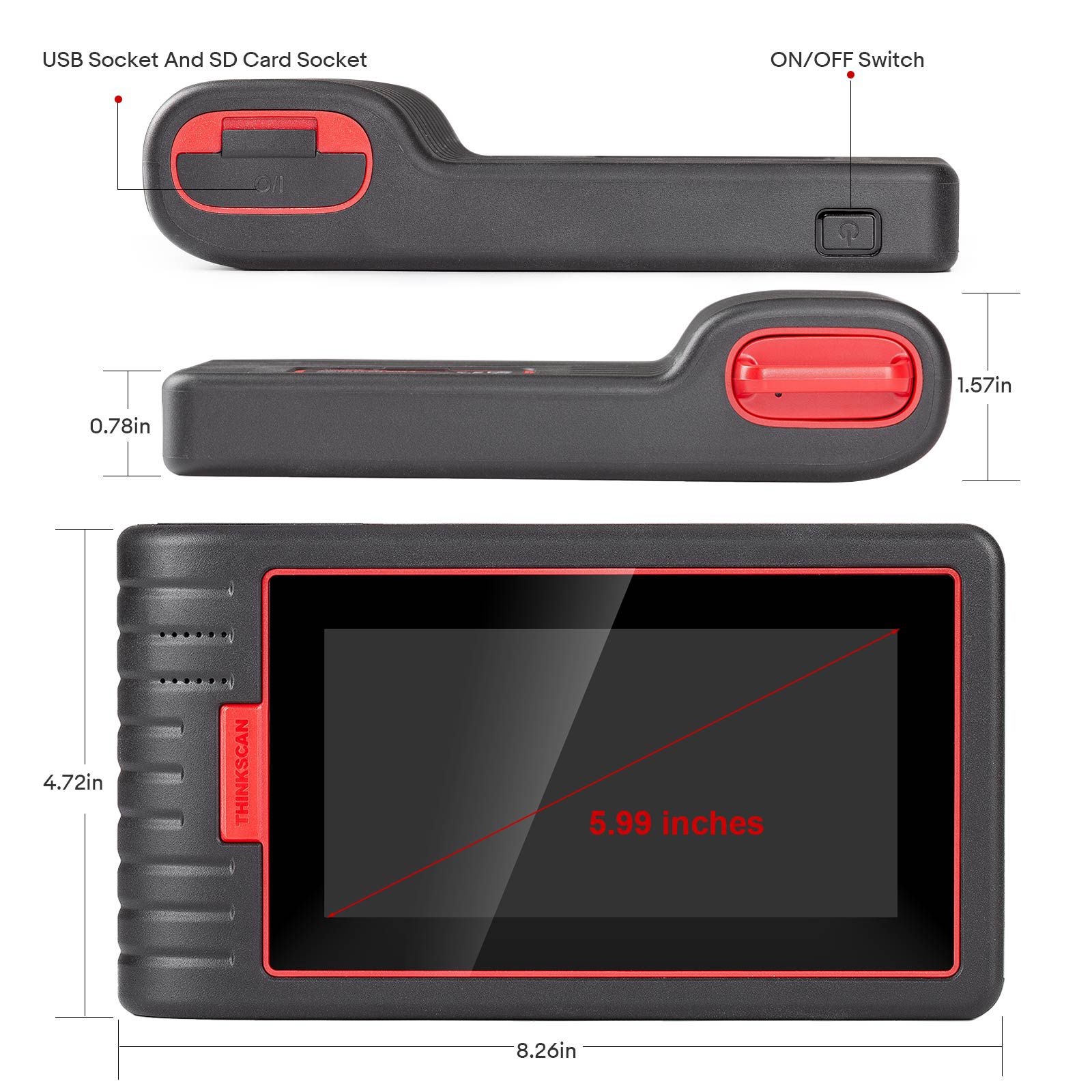 2024 THINKCAR ThinkScan Max 2 Diagnostic Scan Tool with CAN-FD, FCA AutoAuth, All System Diagnosis & 28+ Resets, IMMO/ABS Bleeding/Crankshaft Relearn