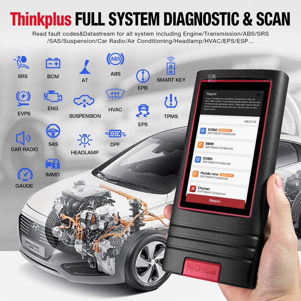 Thinkcar Thinkplus Full system OBD2 Scanner Diagnostic Tools Code Reader ProfessionalCar Scanner 15 reset services