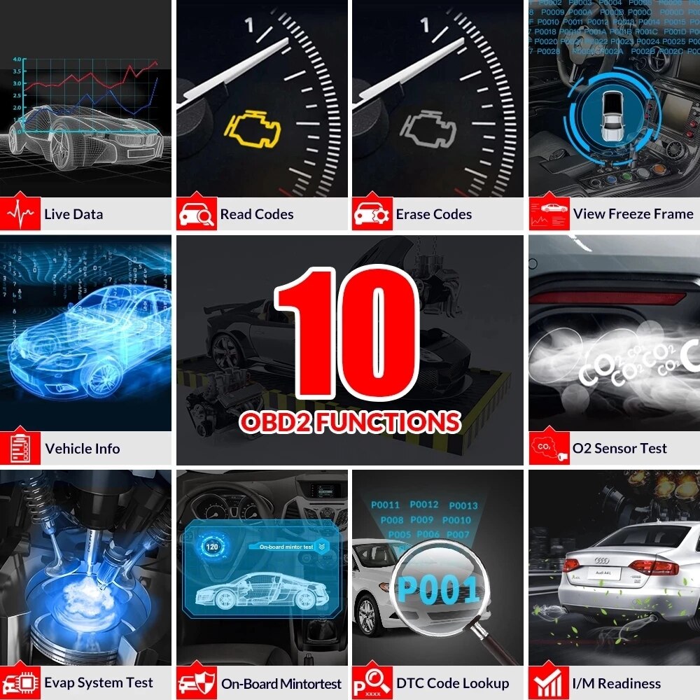 THINKCAR THINKSCAN 601 Professional Scanner Full OBD2 Car Diagnostic Tool For Engine ABS SRS Systems with Oil EPB SAS TPMS Reset