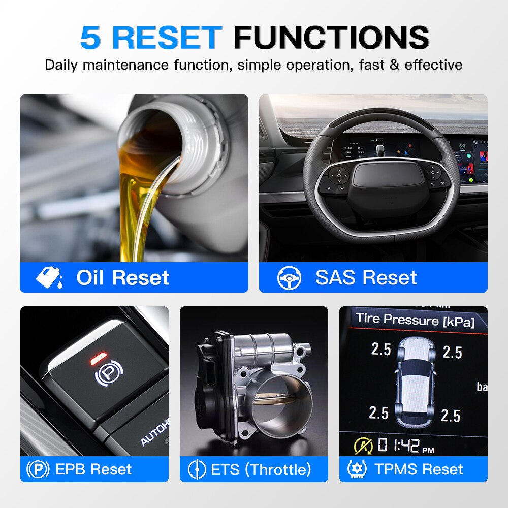 Thinkcar Thinkscan Plus S6 OBD2 Automotive Tools 4 System Diagnosis Oil SAS EPB TPMS ETS Reset Professional Automotive Scanner