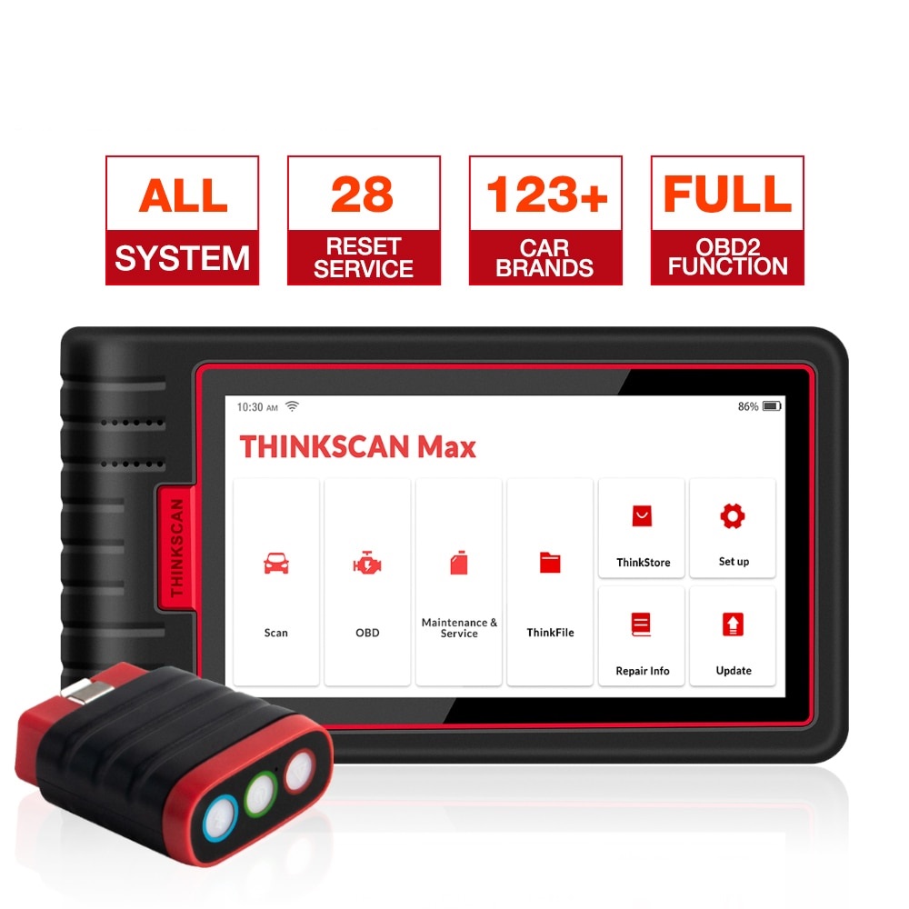 Thinkcar Thinkscan Max Thinkcar Thinktool Max OBD2 Scanner Professional Full System OBD2 Diagnostic Tool Car Automotive Scanner ECU Coding Active Test