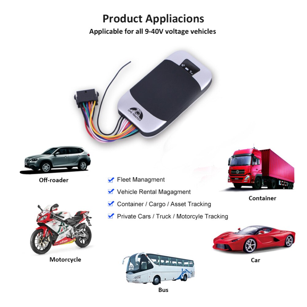 TK303F Vehicle GPS Tracker SMS/GSM/ Car Locator Voice Listening Waterproof Cut Off Engine Platform&App online Tracking