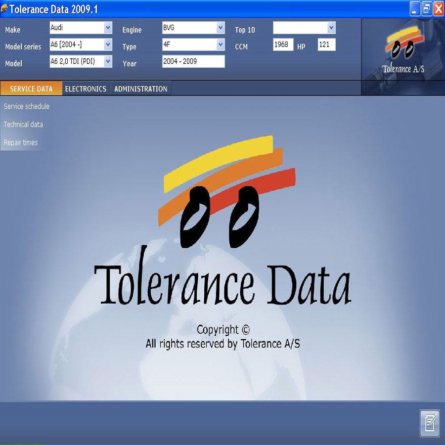 Tolerance Data 2009.2