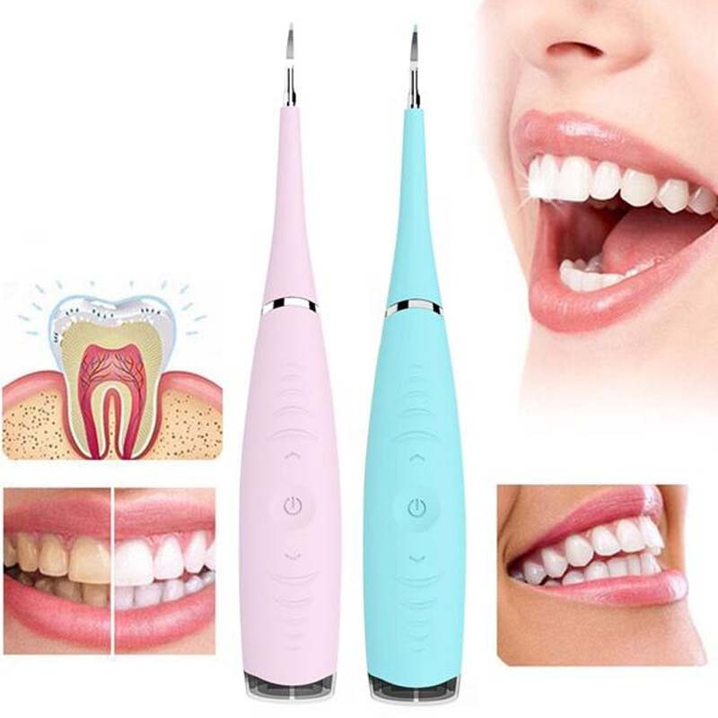 Portable Electric Sonic Dental Scaler Tooth Calculus Remover  Stains Tartar Tool Cleaner Oral Hygiene  Dentist Whiten Teeth