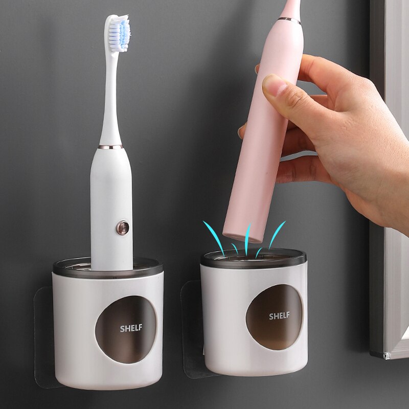 Bathroom Electric Toothbrush Rack European Style Toothbrush Holder High-end Wall-mounted tooth brush Base