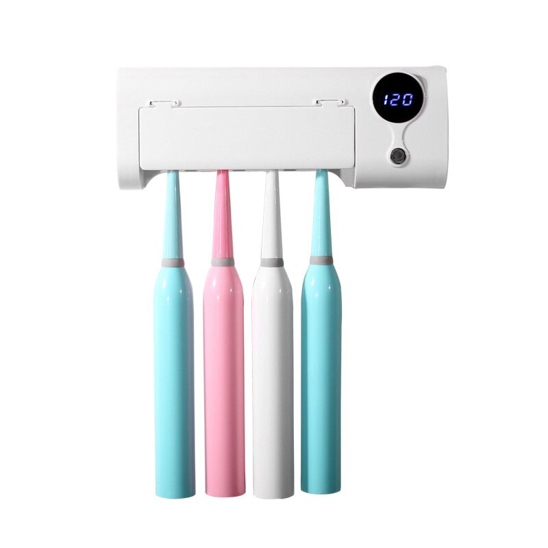 New Anti-bacteria toothbrush UV sterilizer 2 in 1 UV Light Toothbrush Holder Bacteria Killing Toothbrush Cleaning Machine