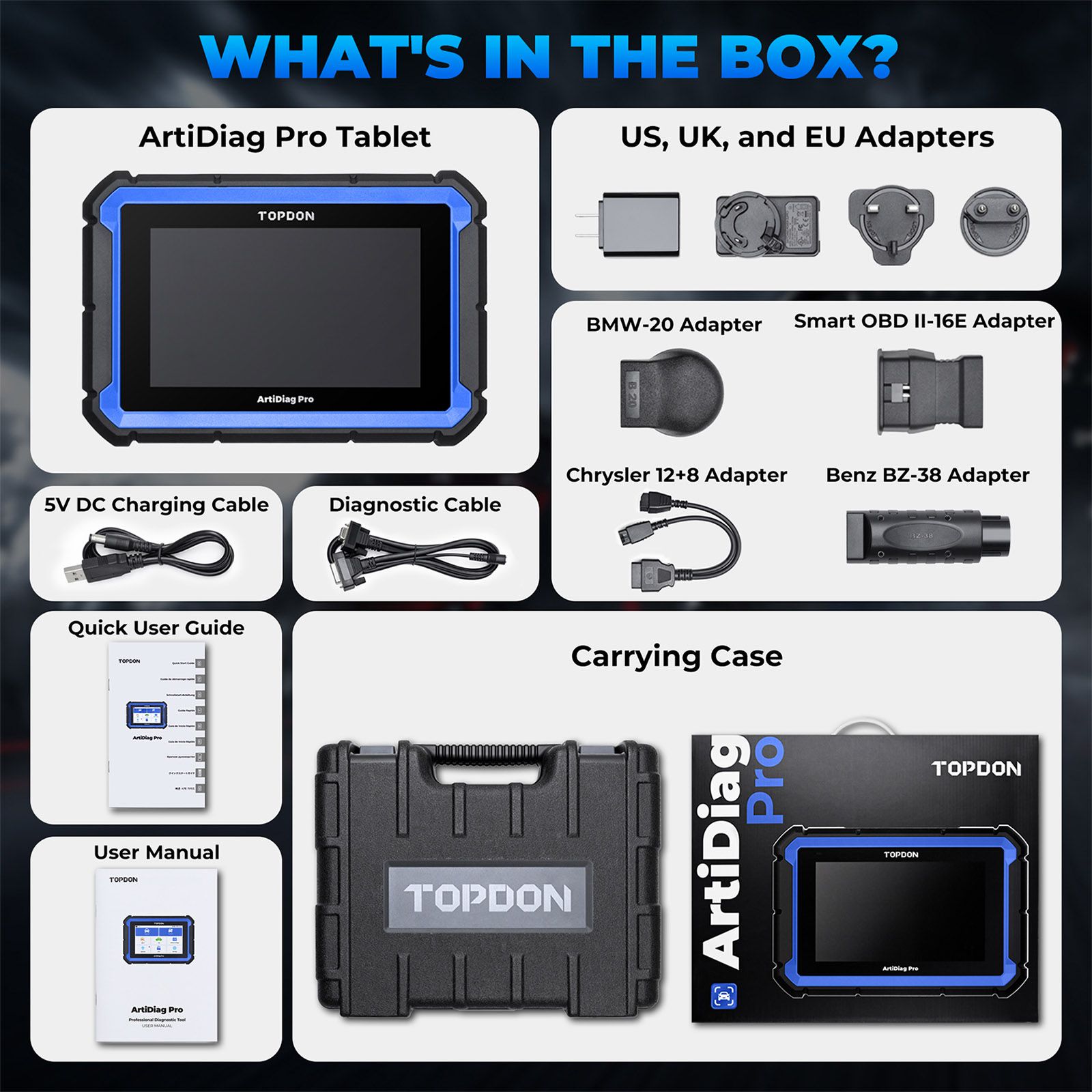 TOPDON ArtiDiag Pro Bidirectional Diagnostic Scan Tool with ECU Coding, 31 Reset Functions, FCA Autoauth, 2 Years Free Update