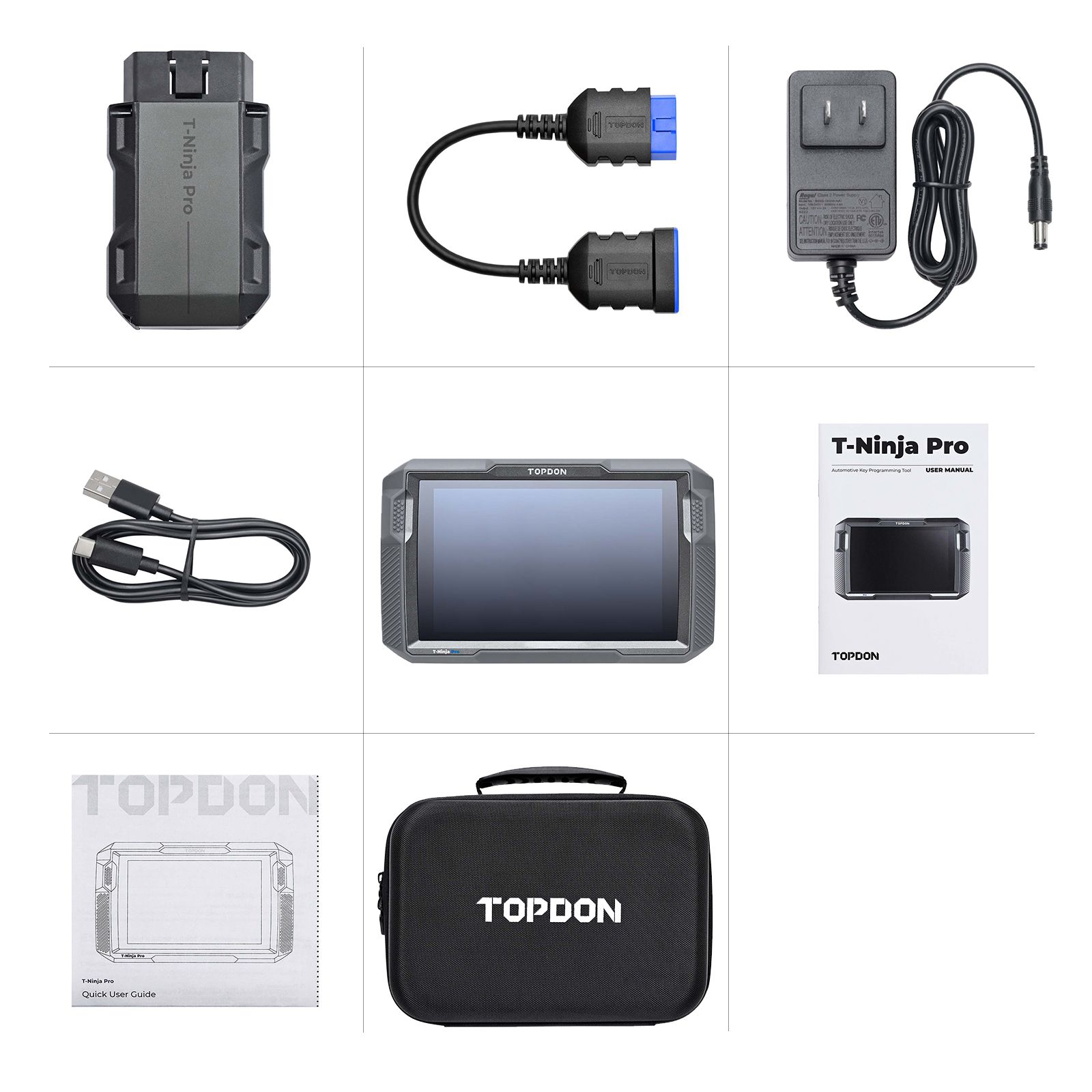 TOPDON T-Ninja Pro Key Programmer Key Learning Remote Control Learning PIN Reading Delete Keys All Keys Lost OBD2 Scanner