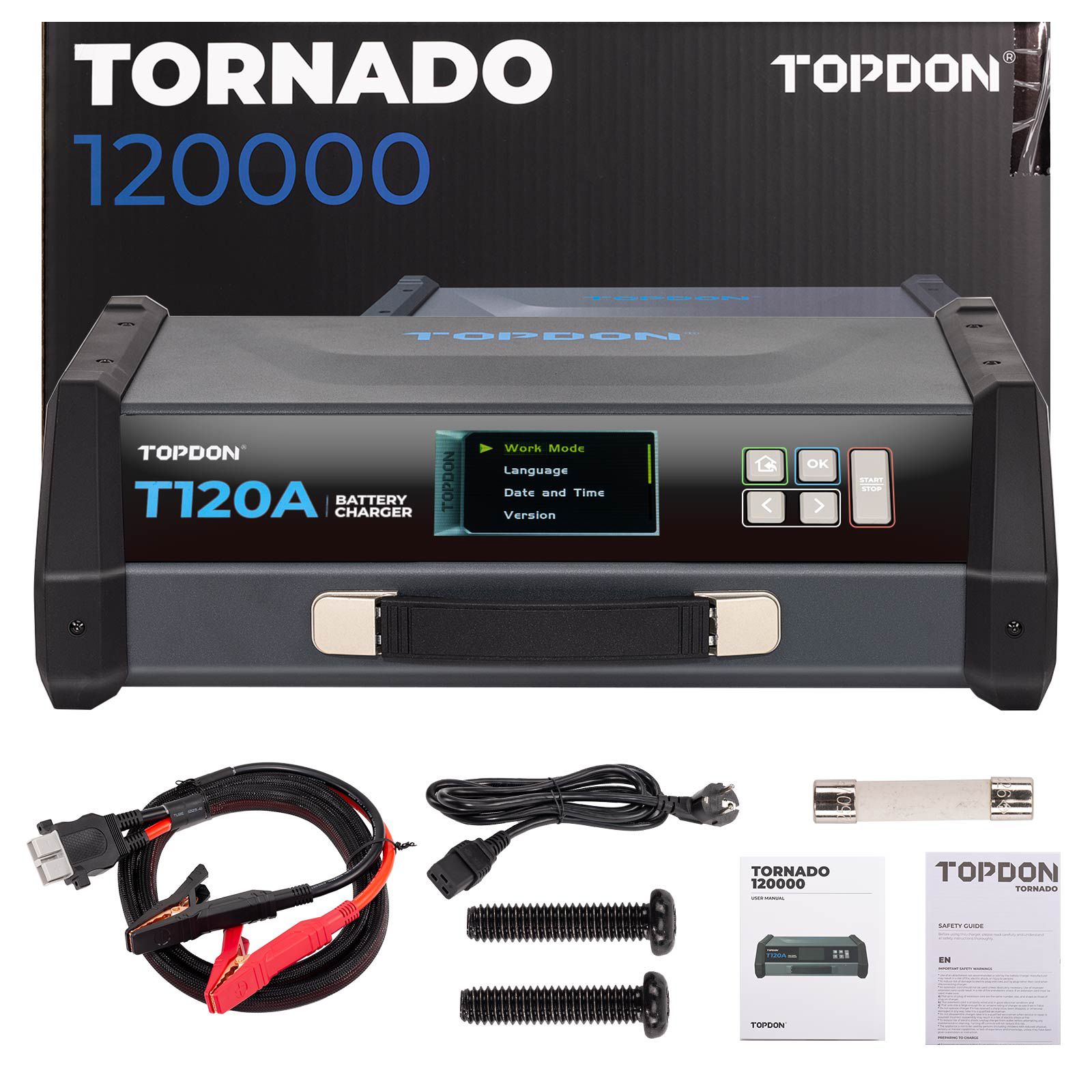 TOPDON TORNADO120000 2M 20A Stable Power Supply & 12V Battery Charger 2025 PTEN People's Choice Winner