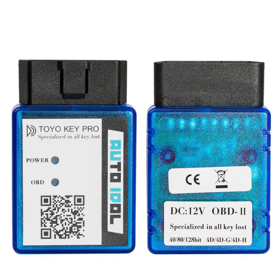 Newest TOYO KEY PRO OBD II for Toyota 40/80/128 BIT (4D, 4D-G, 4D-H) All Key Lost (plug-and-play) Used Alone