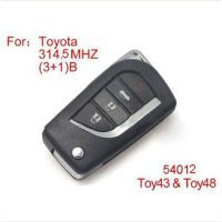 Remote Key 4buttons 315MHZ For Toyota Modified (No Chip Included)