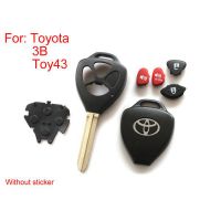5pcs/lot Remote key shell 3 button (Without sticker) for Toyota